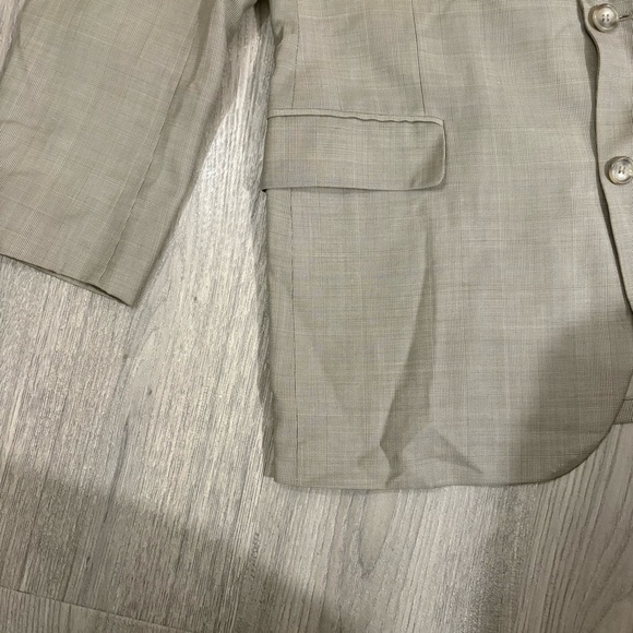 Brooks Brothers Men’s Sport Coat Jacket 41R 100% Wool Beige Brown Made In Italy - Picture 12 of 13